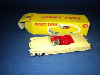 Dinky Toys Cadillac Eldorado Tourer 131 Roadster Made In England Vintage Rare W/