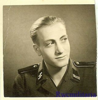 Rare Studio Passphoto Pic German Elite Waffen Rottenführer Posed (2)