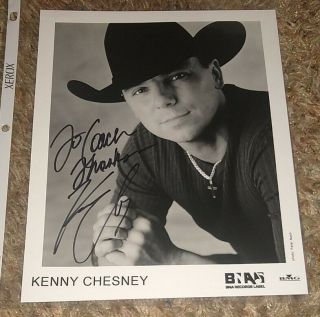 Kenny Chesney Autograph Auto Signed 8x10 Photo Rare Promo Pic Country Music
