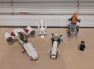 Lego Star Wars Bundle With Rare Battle Pack Vehicles And Figures