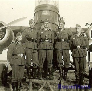 Rare Wehrmacht Troops W/ Captured French Amiot 143 Bomber (1)