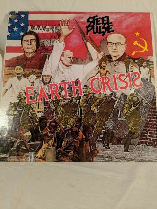 Steel Pulse Earth Crisis Rare Dub Reggae Vinyl 