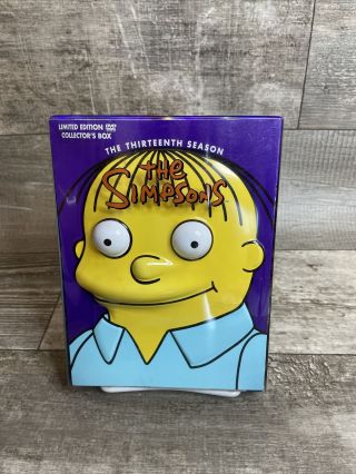 The Simpsons - Season 13 Dvd,  4 - Disc Set Ltd.  Ed.  Molded Head Rare Oop Thirteen