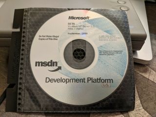 Extremely Rare: Microsoft Windows Nt Server 5.  0 Beta 2 (alpha) Msdn Cd