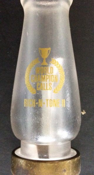 RARE Vintage Rich - N - Tone II World Champion Calls Duck Hunting Call 2