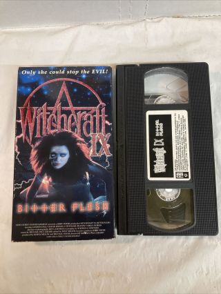 Witchcraft Ix 9 Bitter Flesh (vhs,  1997) Rare Horror