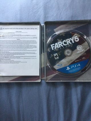 Farcry 5 - Limited Edition Steelbook - Very Rare - Ps4