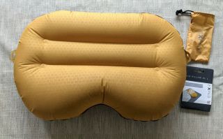 Rare Exped Ul Air Pillow Large 1.  9 Oz Lightest Ultralight Available - Corn Yellow