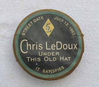 Rare Chris Ledoux Under This Old Hat Promo Copenhagen Can With Cd
