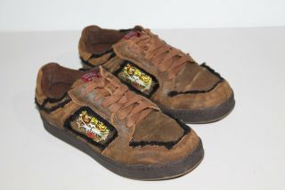 Rare Don Ed Hardy 7829 Club Designer Leather Tiger Sneakers Size 8 Women 