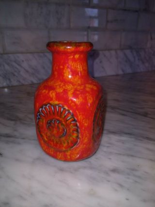 Rare Vintage Antique Handmade Vase Made In West Germany W.  Germany.  Collectors