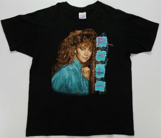 Rare Vintage Reba Mcentire Concert Tour 1993 T Shirt 90s Country Singer Black Xl