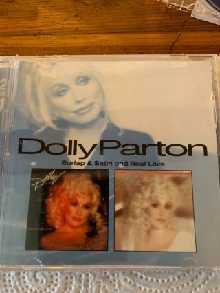 Burlap & Satin And Real Love By Dolly Parton (cd 2007) 2 - On - 1 Mega Rare