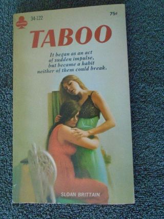 Taboo Vtg Sleaze Adult Paperback Pb Book Gga Rare Lesbian Pulp 1965