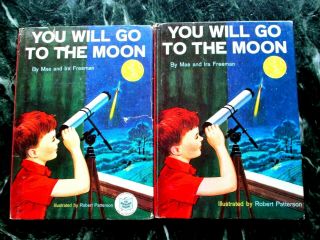 You Will Go To The Moon Dr Seuss Vintage 1959 Beginner Book W/ Rare Dj 1st/early