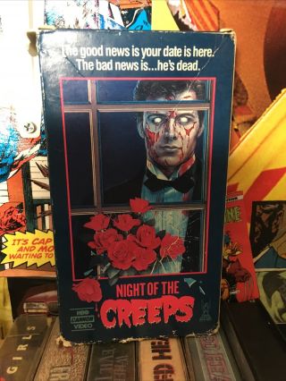 Night Of The Creeps Vhs Collectors Rare Htf