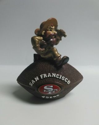 San Francisco 49ers Gold Miner Paper Weight Gold Rush Nfl Football Rare 4.  5 "