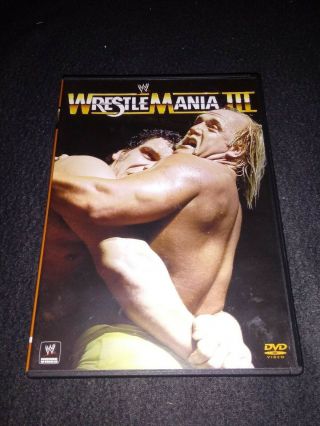 Wwe - Wrestlemania Iii (dvd,  2013) Rare Hogan 1987 Home Video Vg