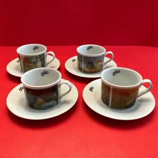 Set Ltd Edition Fernando Botero Museo D Antioquia Espresso Cups & Saucers Rare
