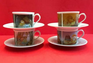 Set Ltd Edition Fernando Botero Museo D Antioquia Espresso Cups & Saucers RARE 2