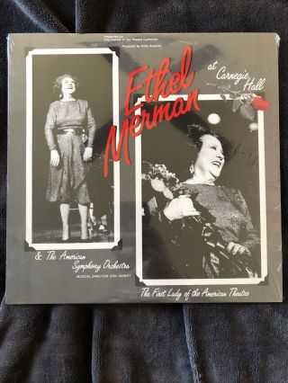 Ethel Merman At Carnegie Hall Lp Rare The First Lady Of American Theater