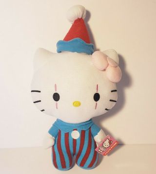 Nwt Fiesta Sanrio Circus Carnival Clown Hello Kitty 9 " Plush 2014 Rare Htf