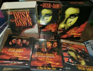 ✅from Dusk Till Dawn Box Set Dvd 4 - Disc Set Horror Classic Slip Cover Rare Oop✅