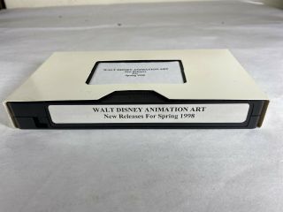 Walt Disney Animation Art VHS Release For Spring 1998 Extremely Rare 3