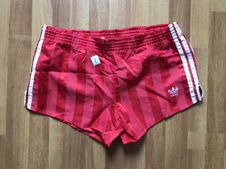 Adidas Vintage Rare Football Soccer Shorts 80s 90s Red