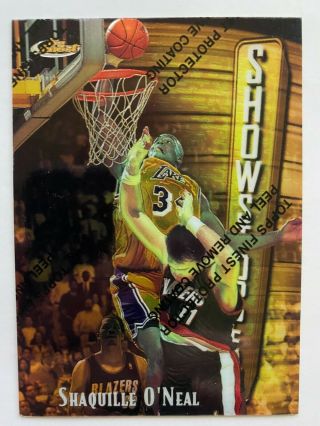 Shaq 1997 - 98 Topps Finest 309 Gold Rare Showstopper Shaquille O 