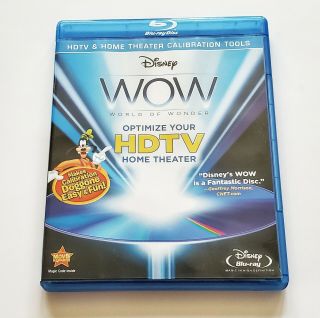 Disney Wow: World Of Wonder [blu - Ray] Hd Home Theater Calibration Rare