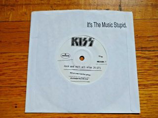 Kiss Rock And Roll All Nite Promo Only 7 " Rare Unplayed White Label See Otr Itms