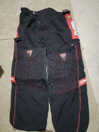Proto Red Black Black Paintball Pants 2xl Dye Og Joggers Jersey Rare