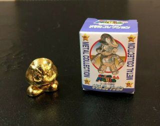 Nintendo Mario 64 Goomba Golden Metal Mini Figure Japan Rare