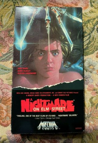 A Nightmare On Elm Street Vhs Media Video Treasures Rare Horror