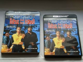 Boyz N The Hood 4k Ultra Hd Blu Ray 2 Disc Set,  Rare Oop Slipcover