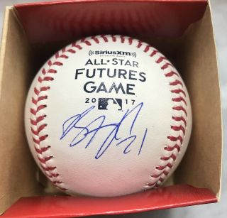 Brent Honeywell Signed 2017 Futures Game Mvp Baseball Autographed Rays Rare Hot