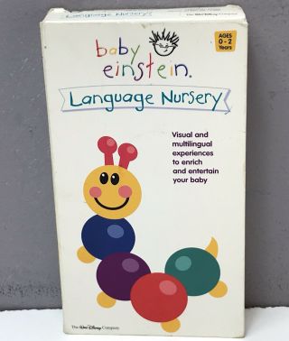 Disney Baby Einstein Language Nursery Vhs Video Vcr Tape Rare Vtg Fast