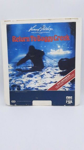 Return To Boggy Creek Cbs Fox Video Rare Vintage Ced Format