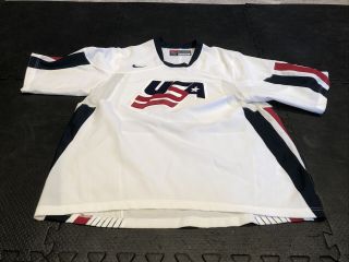 Rare Nike Team Usa Iihf World Junior Hockey Championship Jersey Mens Large