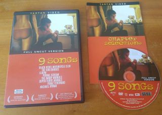 9 Songs (dvd,  Full Uncut Version) Nine Michael Winterbottom Film Movie Rare Oop