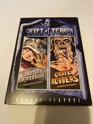 Crypt Of Terror - Cemetery Of Terror/grave Robbers (dvd,  2006) Rare Oop