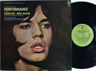 Rare Ex,  Mick Jagger Rolling Stones Performance Ost A1/b1 1970 Wb Uk Stereo Lp