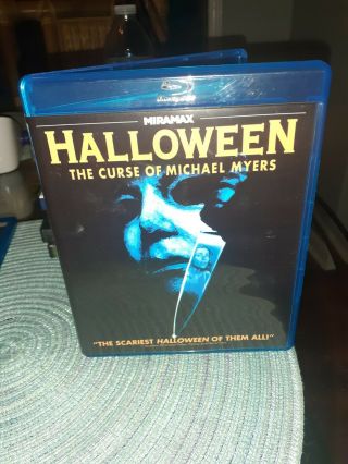 Halloween 6: The Curse Of Michael Myers (blu - Ray) (1995) Very Rare Oop.