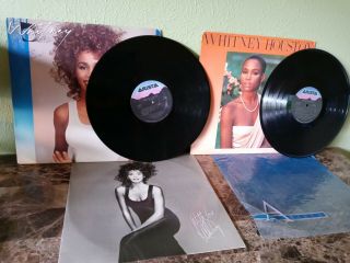 Rare Whitney Houston Vinyl Record Albums 1985 & 1987