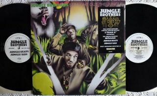 Rare & Ex,  Jungle Brothers Straight Out The Jungle 1987 Gee St.  Uk Lp Bonus 12 "
