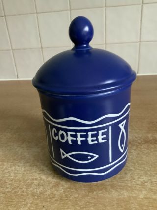 Hornsea Pottery - Oceana - Storage Jar For Coffee - Rare
