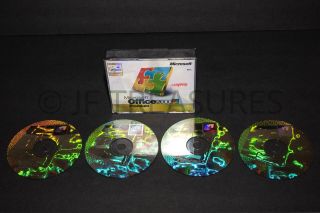 Microsoft Office 2000 Professional Rare Full Expanded 4 Cd Version W/ Key