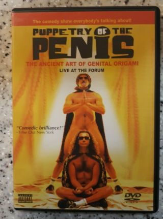 Rare Puppetry Of The Penis - Ancient Art Of Genital Origami Win Media Dvd Oop