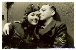 RARE Female Luftwaffe Blitzmädel Helferin Girl & Foreign Air Force Officer 2